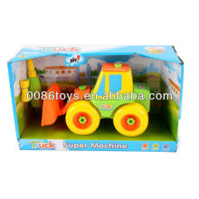 21 centímetros caminhão de empilhadeira roda livre DIY brinquedos, brinquedos educativos